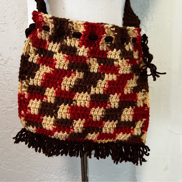 Vintage crochet handmade bag - Picture 3 of 6
